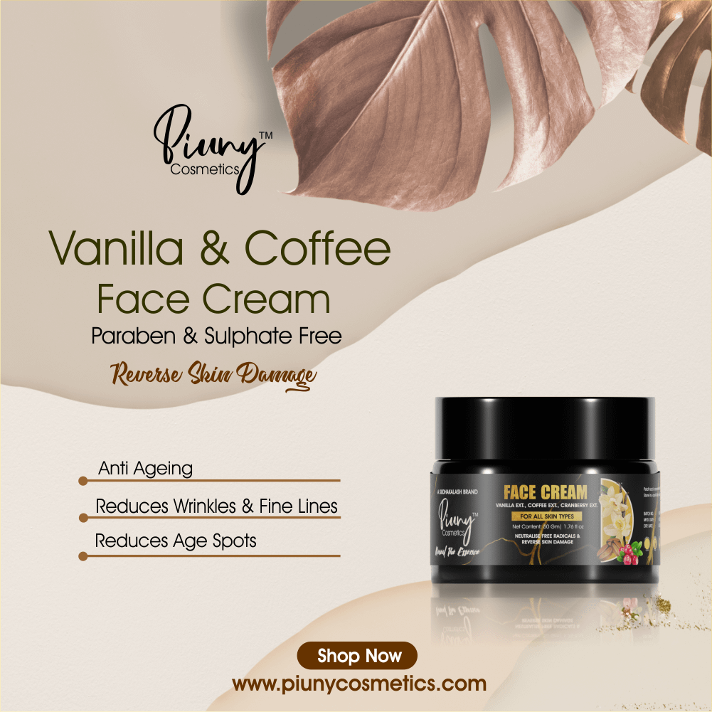 Piuny Cosmetics Vanilla Coffee Cranberry Face Moisturizer for All Skin Types - 50g - Image 3