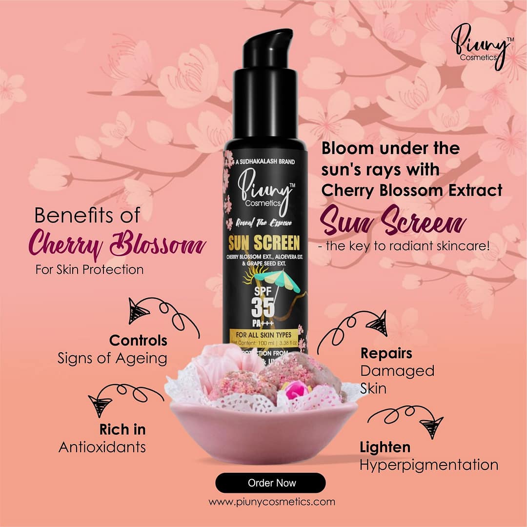 Piuny Cosmetics Sunscreen SPF 35 PA+++ (100ml) – UVA/UVB Protection, Non-Greasy, for All Skin Types - Image 4