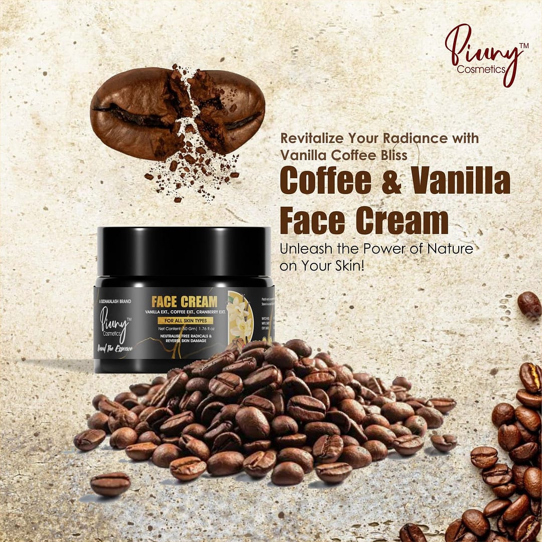 Piuny Cosmetics Vanilla Coffee Cranberry Face Moisturizer for All Skin Types - 50g - Image 4
