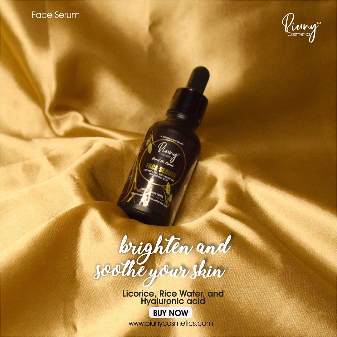 Piuny Cosmetics Hydrating Rice Water & Hyaluronic Acid Face Serum - 30ml - Image 3