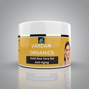VARDAN ORGANICS Pure Gold Aloe Vera Gel – Soothing Hydration for Face & Body | Acne, Scars, Sunburn Treatment | All Skin Types – 150g