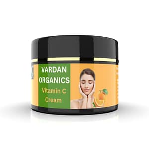 VARDAN ORGANICS Vitamin C Face Cream for Glowing Skin – Brightening, Anti-Aging & Hydrating Cream for All Skin Types (100g)
