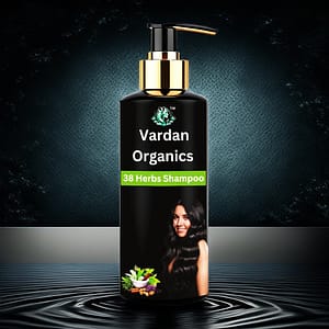 VARDAN ORGANICS 38 Herbs Shampoo (300ml) | Ayurvedic Hair Growth & Anti-Dandruff | With Amla, Shikakai, Henna | Soothes Scalp | Nourishes Hair