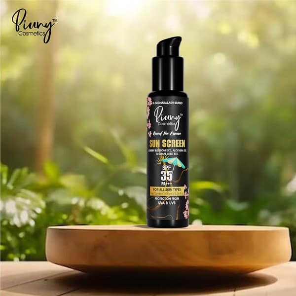 Piuny Cosmetics Sunscreen SPF 35 PA+++ (100ml) – UVA/UVB Protection, Non-Greasy, for All Skin Types